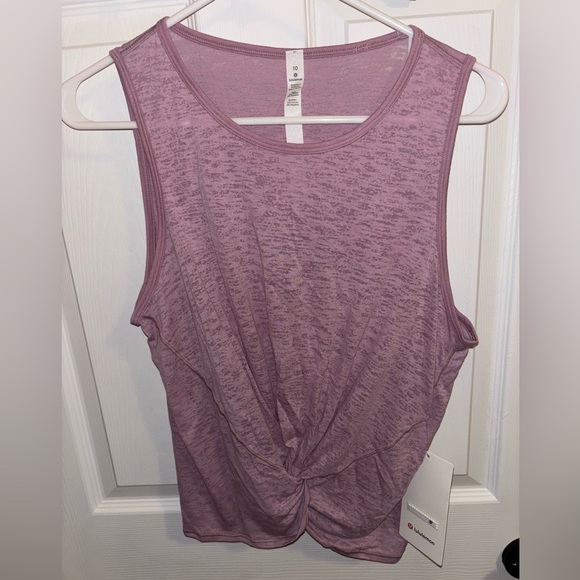 Lululemon Breeze Through Twist Tank Size 10 NWT - Picture 3 of 3